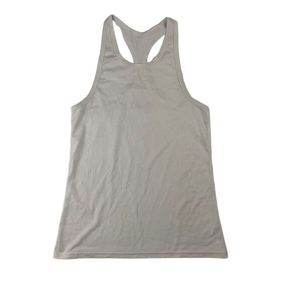 Zyia Active White Racerback Tank Top Sleeveless Sz M Scoop Neck Mesh Stretch - Picture 1 of 6